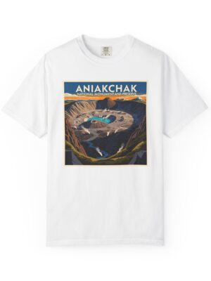 Aniakchak National Monument and Preserve WPA Style Unisex T-shirt