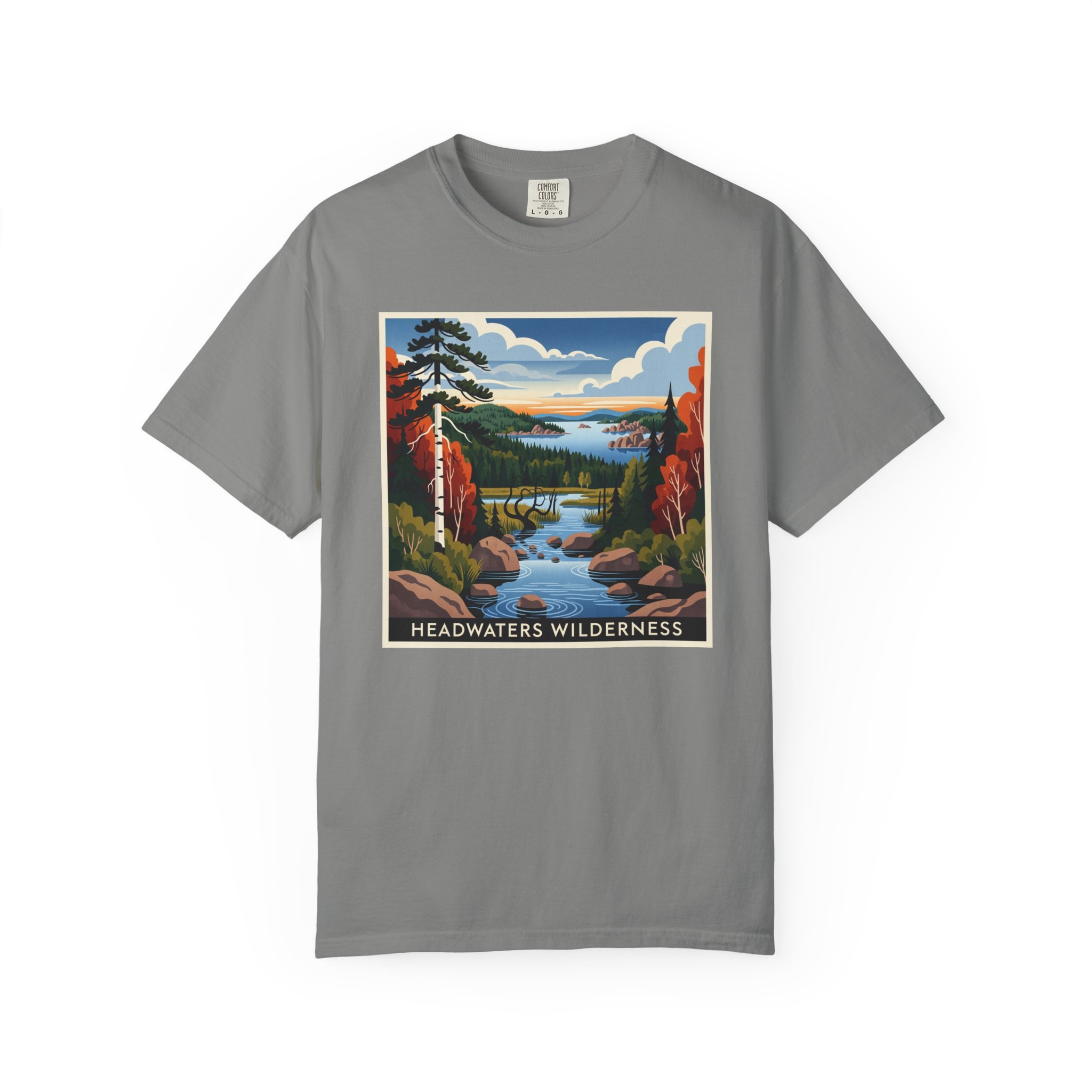 Headwaters Wilderness WPA Style Unisex T-shirt - Image 7
