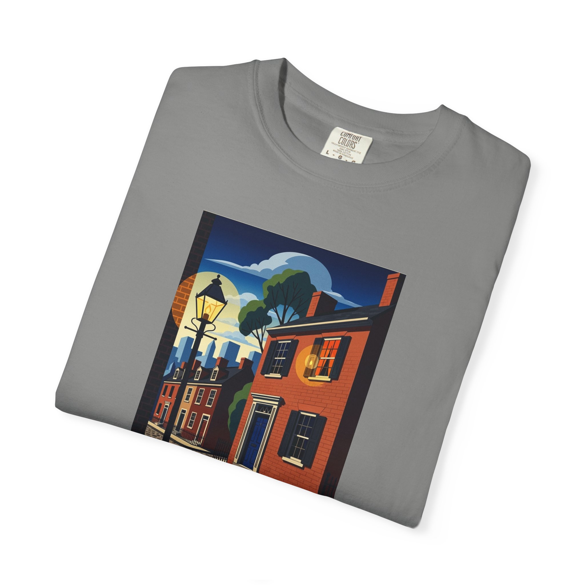 Edgar Allan Poe National Historic Site WPA Style Unisex T-shirt - Image 9