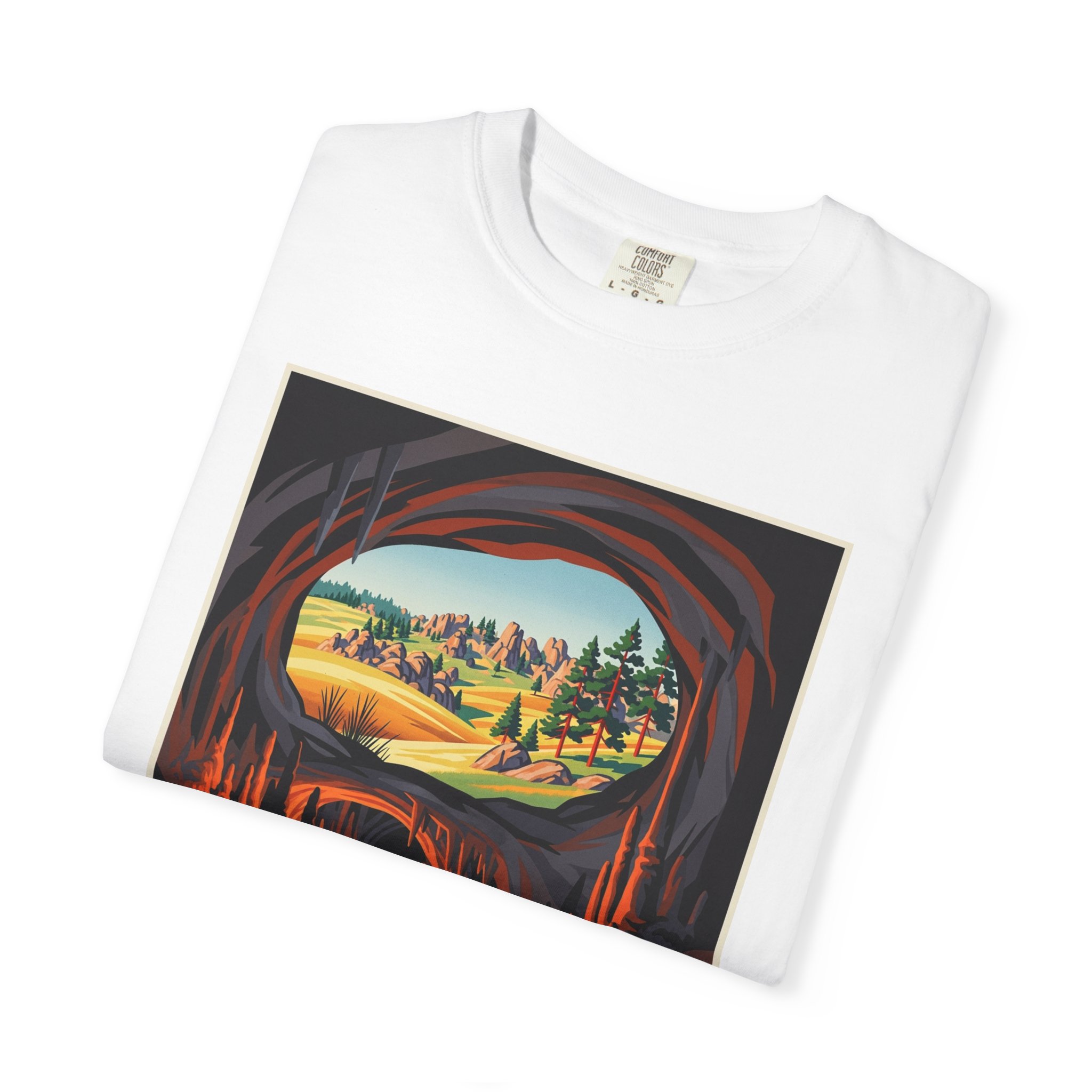 Jewel Cave National Monument WPA Style Unisex T-shirt - Image 3