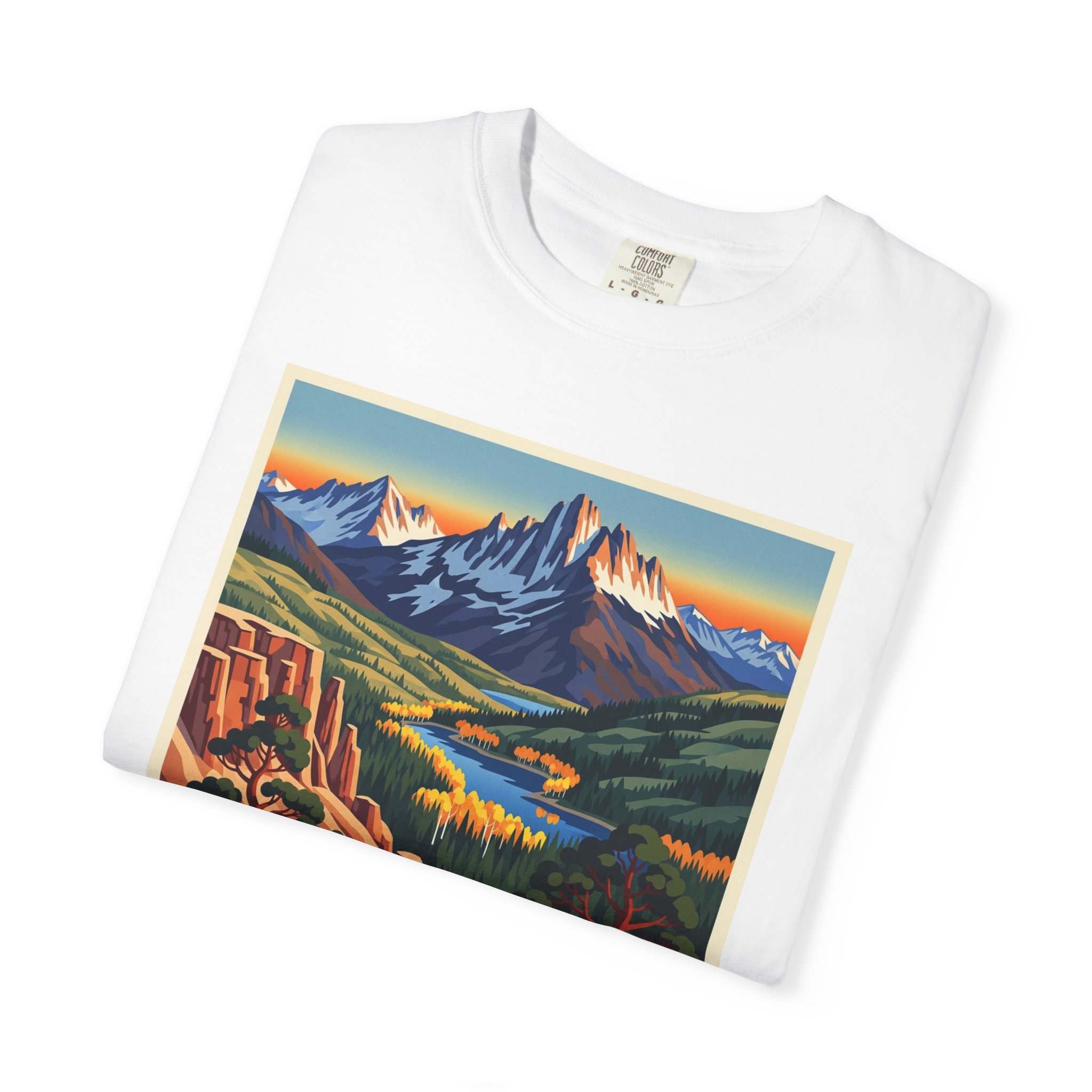 Carson National Forest WPA Style Unisex T-shirt - Image 3