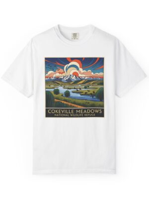 Cokeville Meadows National Wildlife Refuge WPA Style Unisex T-shirt