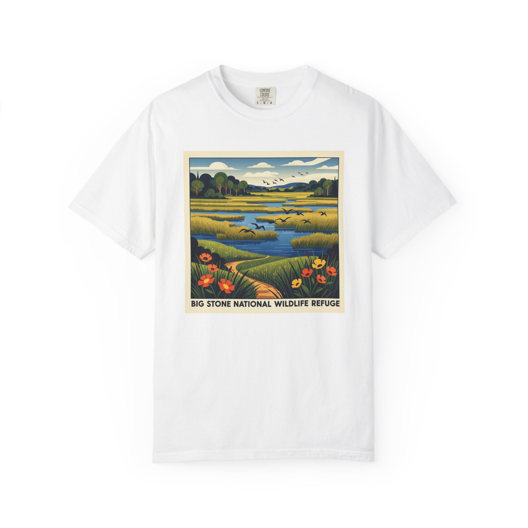 Big Stone National Wildlife Refuge WPA Style Unisex T-shirt