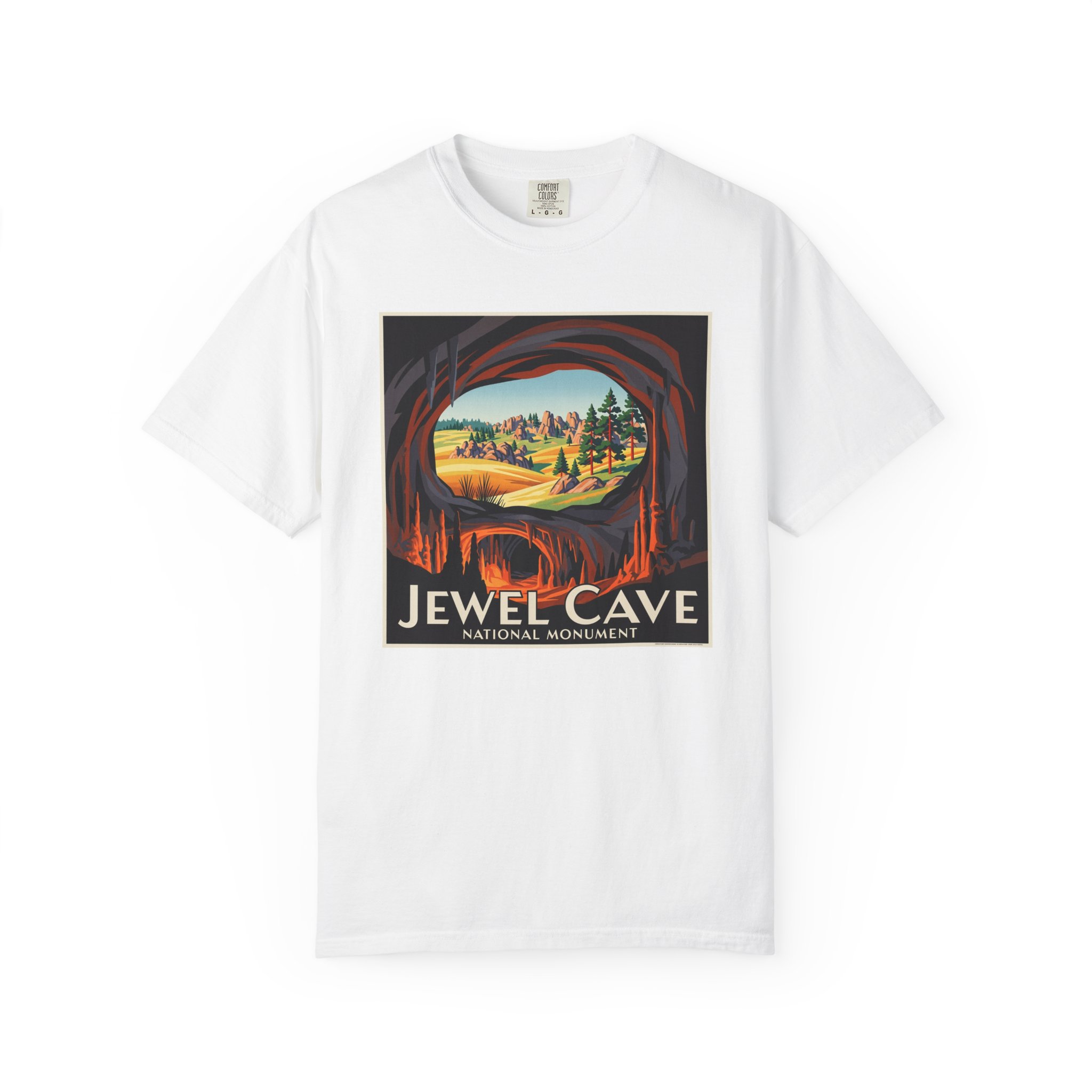 Jewel Cave National Monument WPA Style Unisex T-shirt