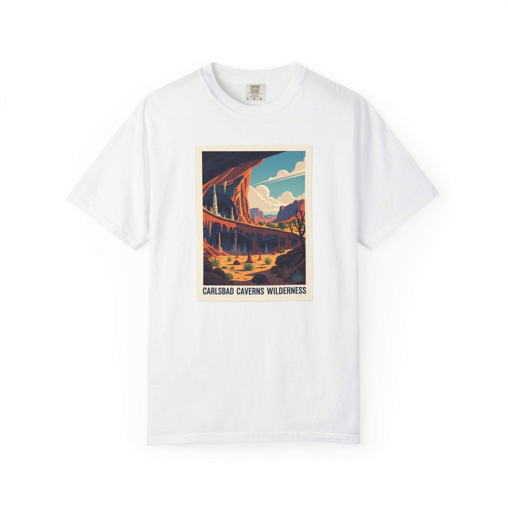 Carlsbad Caverns Wilderness WPA Style Unisex T-shirt