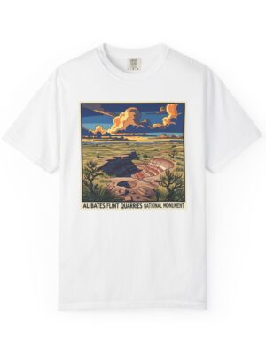 Alibates Flint Quarries National Monument WPA Style Unisex T-shirt