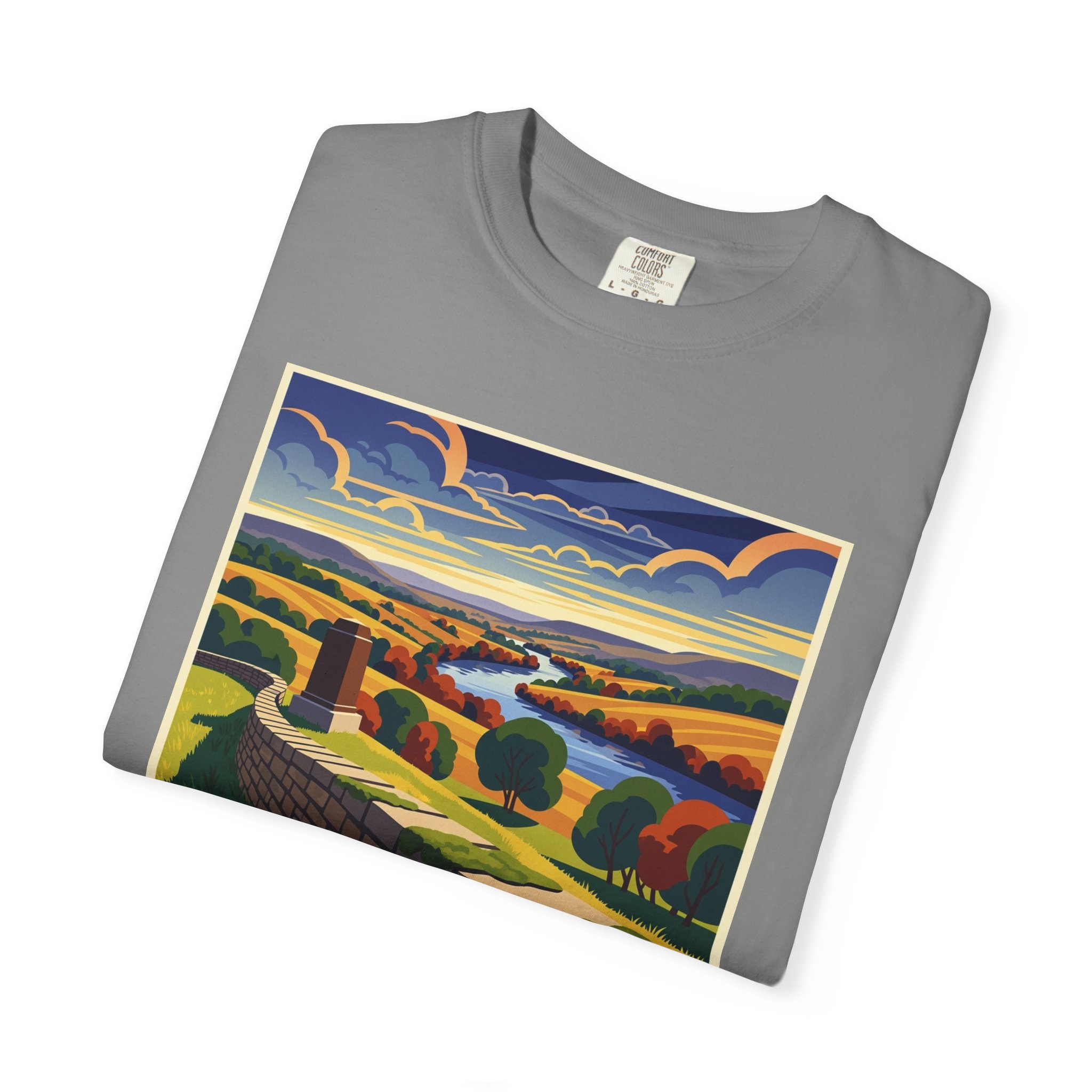 Stones River National Battlefield WPA Style Unisex T-shirt - Image 9