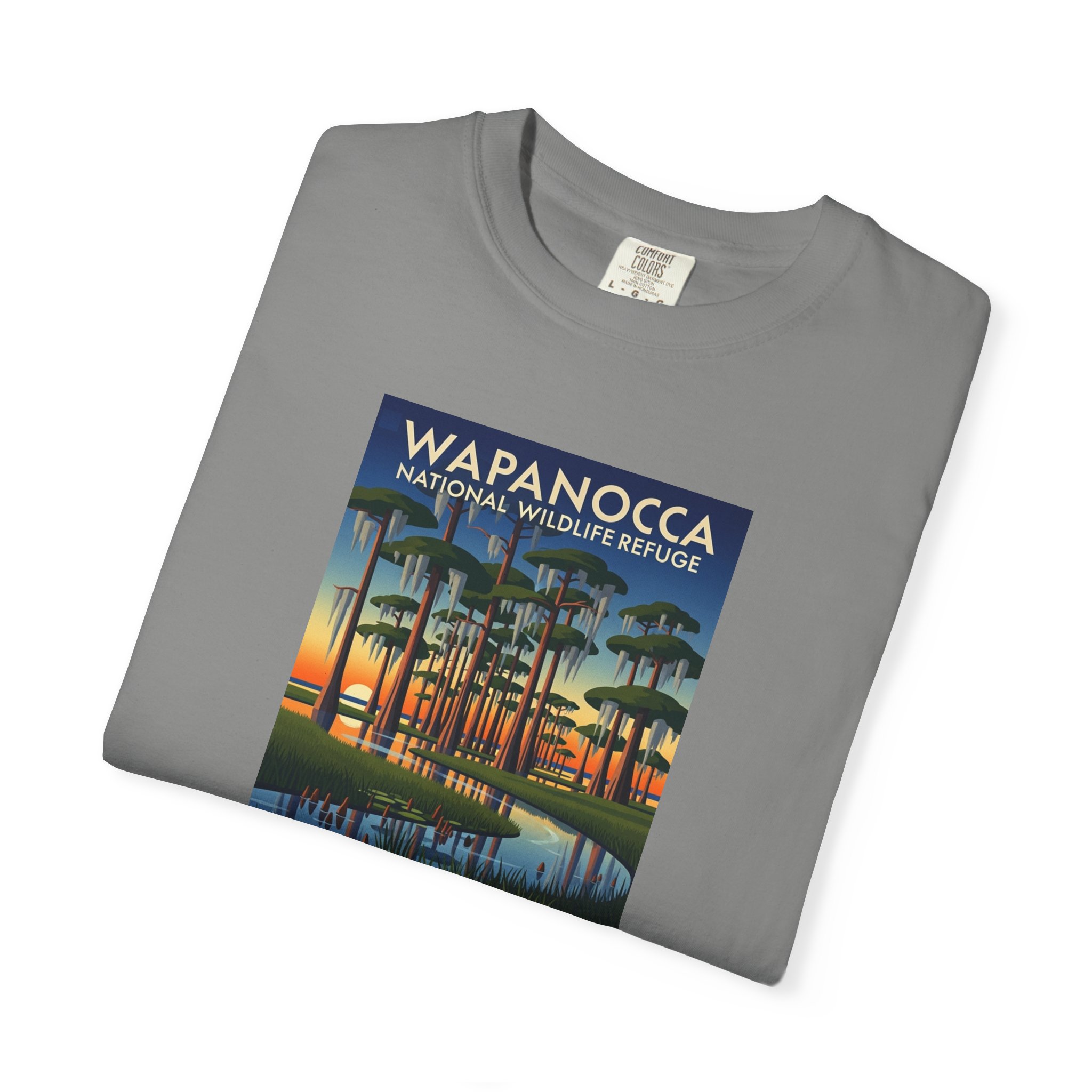 Wapanocca National Wildlife Refuge WPA Style Unisex T-shirt - Image 9