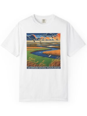 San Bernard National Wildlife Refuge WPA Style Unisex T-shirt