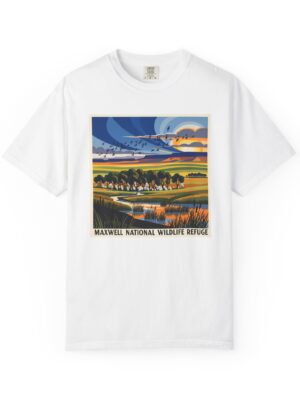Maxwell National Wildlife Refuge WPA Style Unisex T-shirt