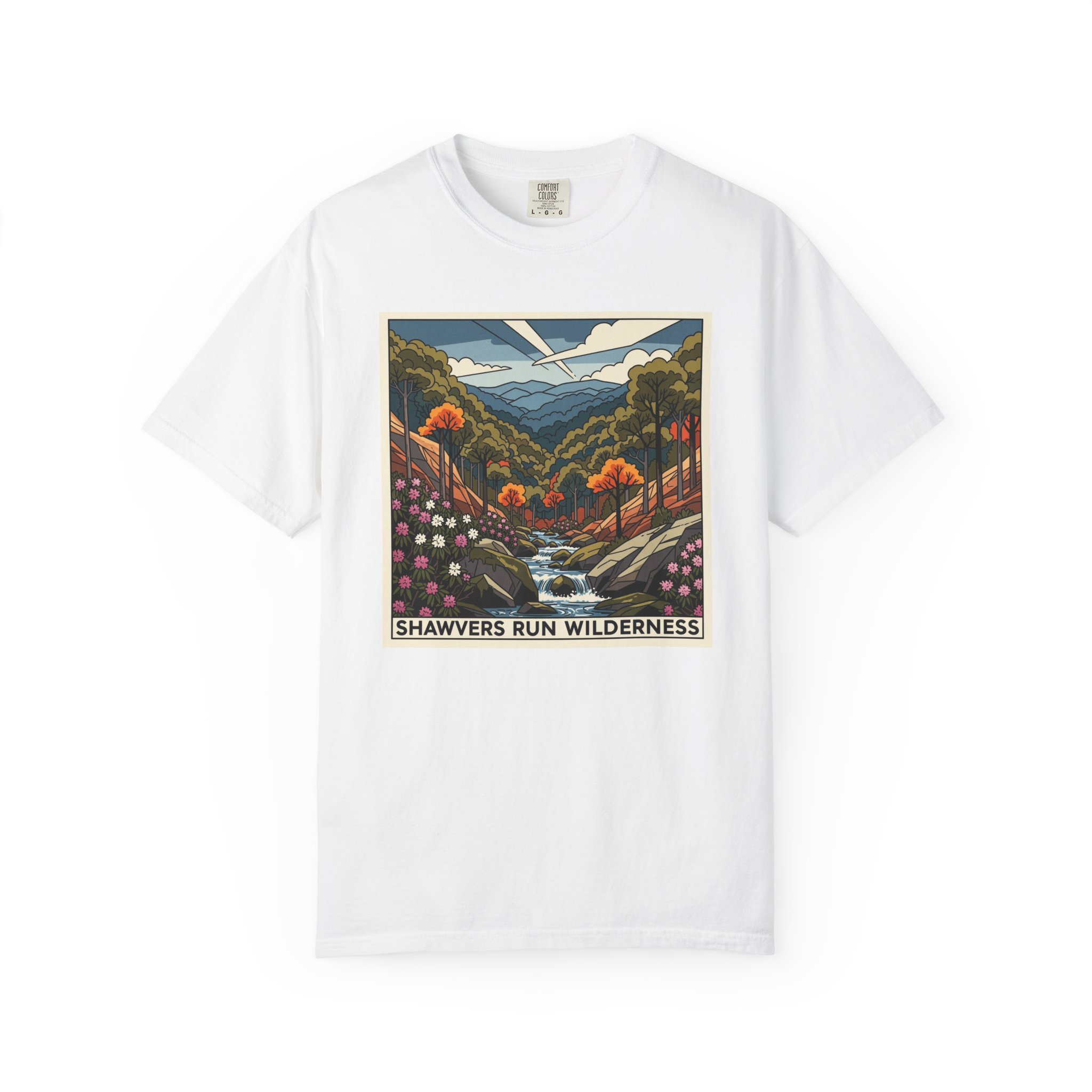 Shawvers Run Wilderness WPA Style Unisex T-shirt