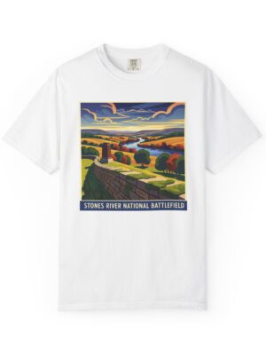 Stones River National Battlefield WPA Style Unisex T-shirt