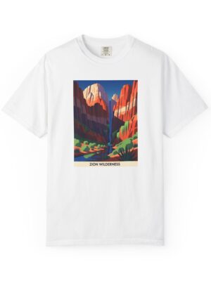 Zion Wilderness WPA Style Unisex T-shirt