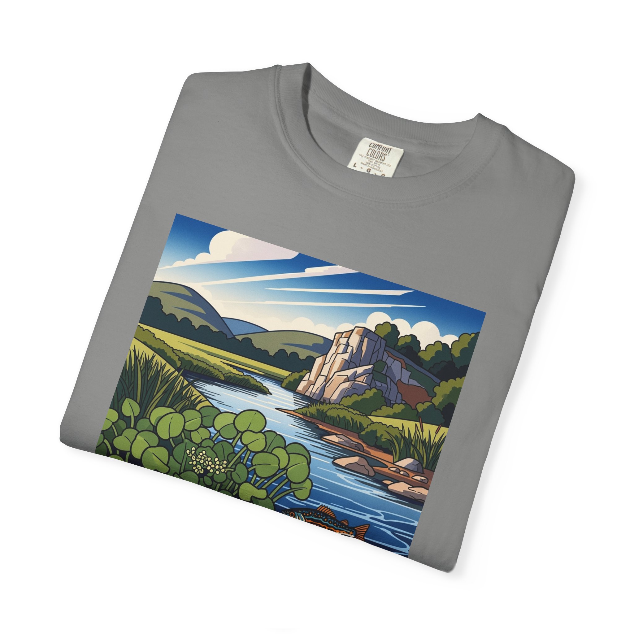Watercress Darter National Wildlife Refuge WPA Style Unisex T-shirt - Image 9
