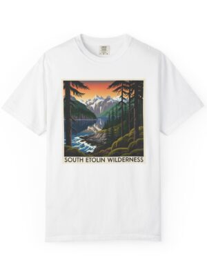 South Etolin Wilderness WPA Style Unisex T-shirt