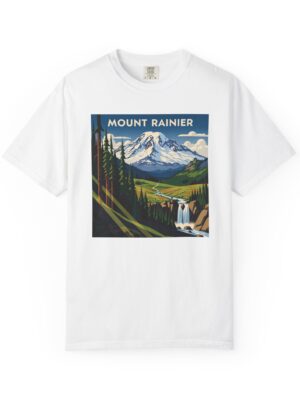 Mount Rainier National Park WPA Style Unisex T-shirt