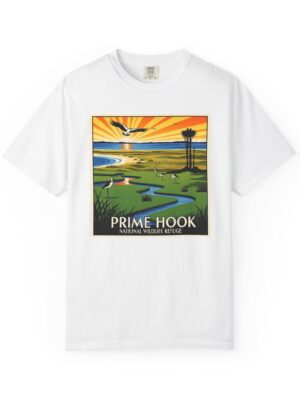 Prime Hook National Wildlife Refuge WPA Style Unisex T-shirt