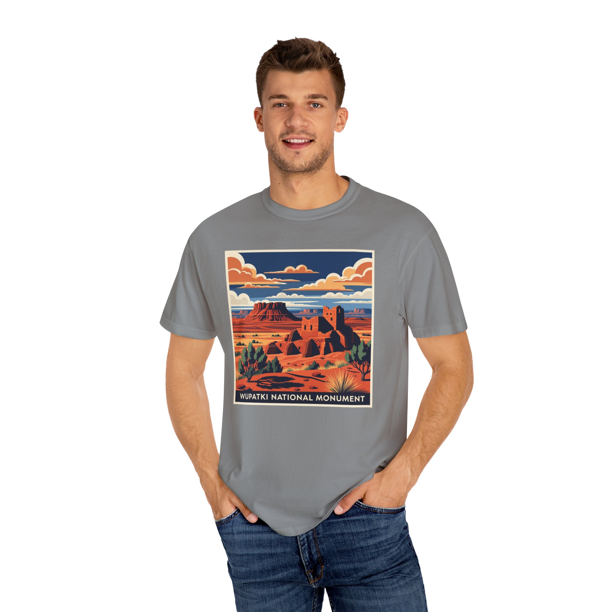 Wupatki National Monument WPA Style Unisex T-shirt - Image 10