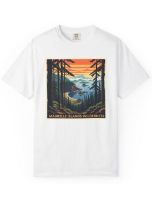 Maurelle Islands Wilderness WPA Style Unisex T-shirt