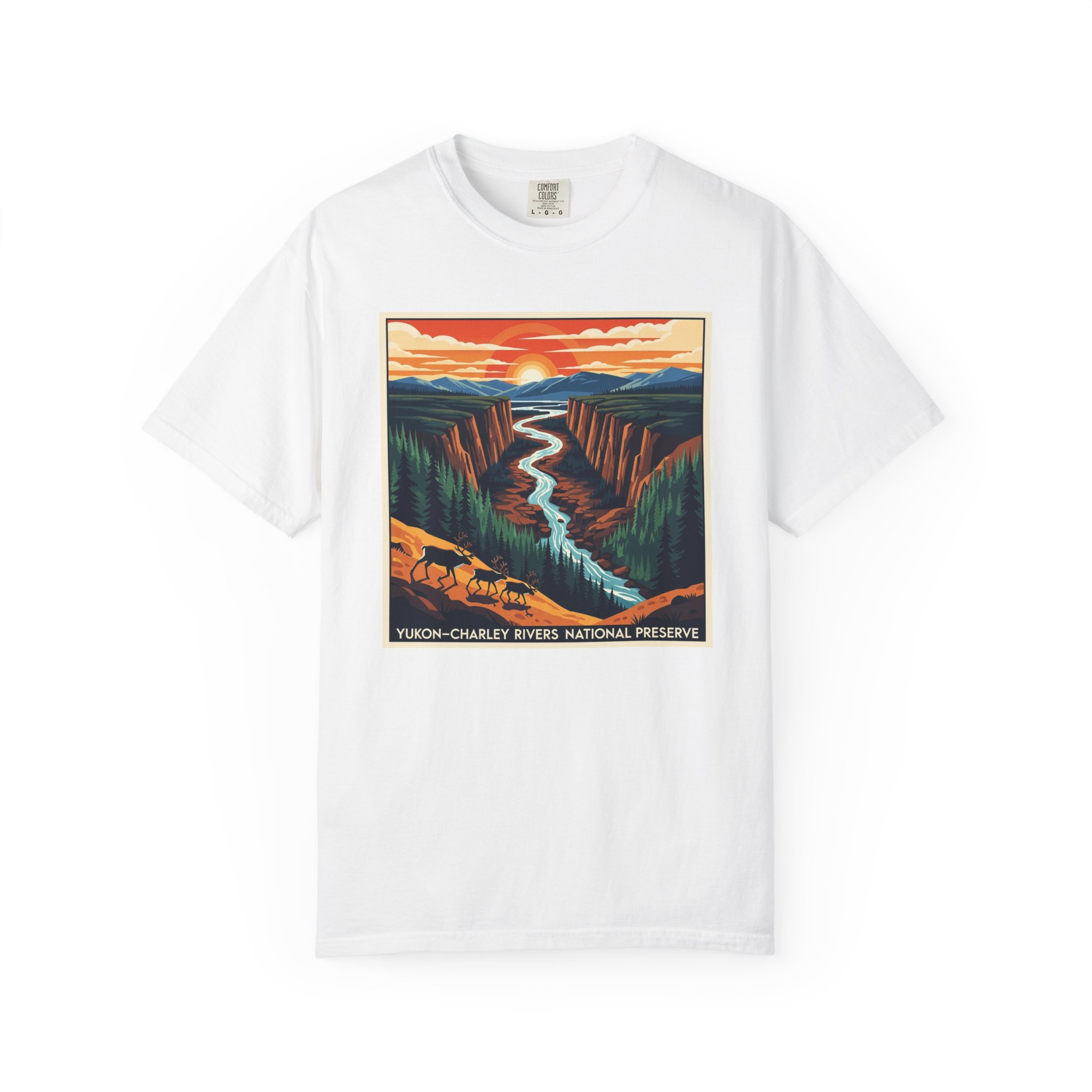 Yukon–Charley Rivers National Preserve WPA Style Unisex T-shirt