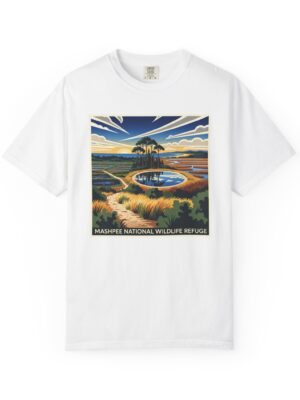 Mashpee National Wildlife Refuge WPA Style Unisex T-shirt