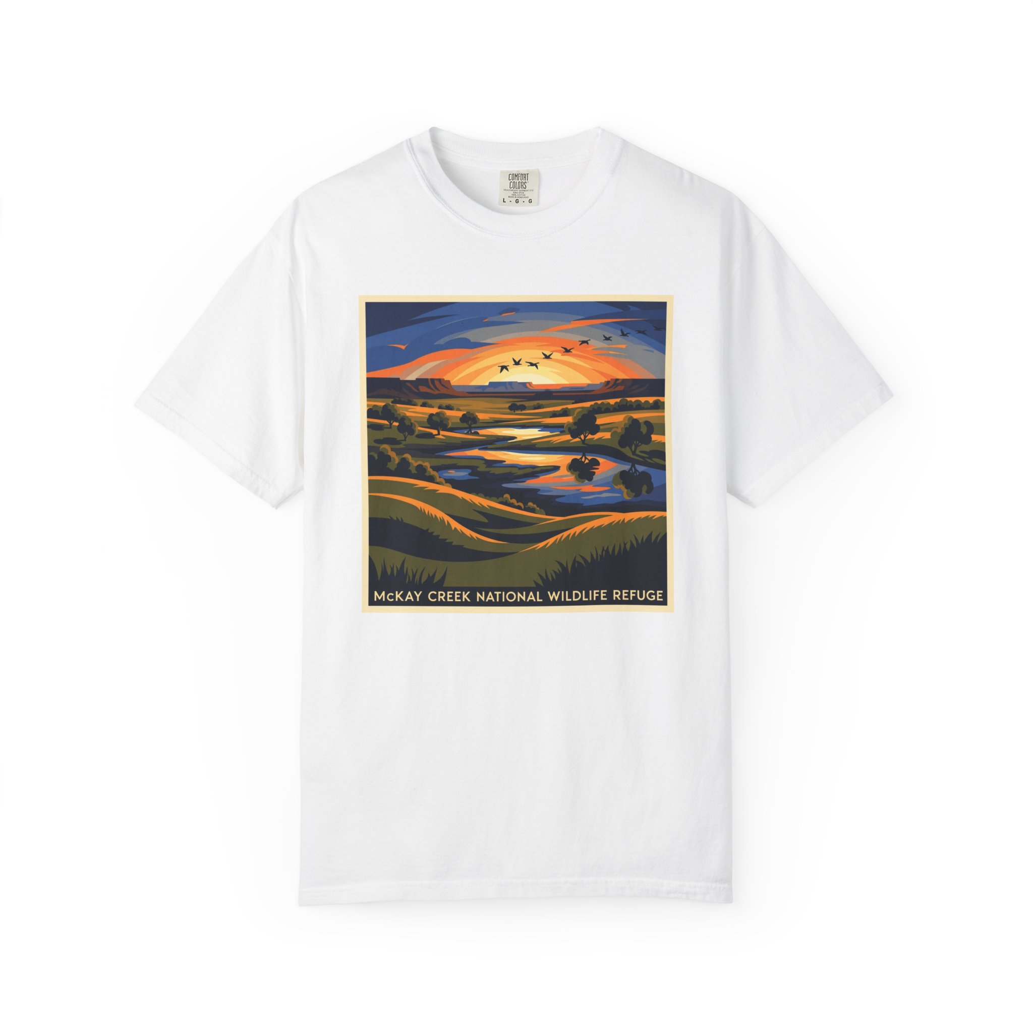McKay Creek National Wildlife Refuge WPA Style Unisex T-shirt