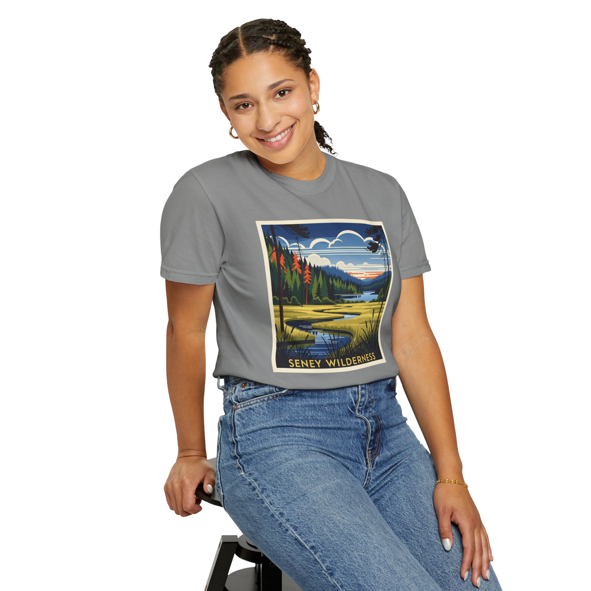Seney Wilderness WPA Style Unisex T-shirt - Image 11