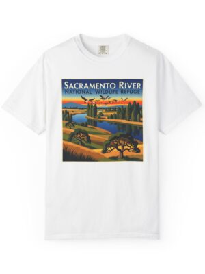 Sacramento River National Wildlife Refuge WPA Style Unisex T-shirt