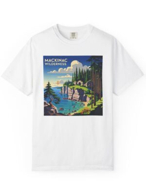 Mackinac Wilderness WPA Style Unisex T-shirt