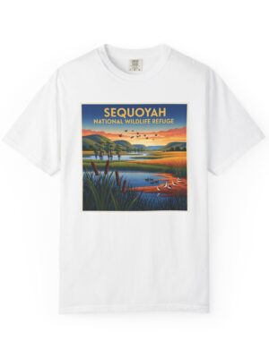 Sequoyah National Wildlife Refuge WPA Style Unisex T-shirt