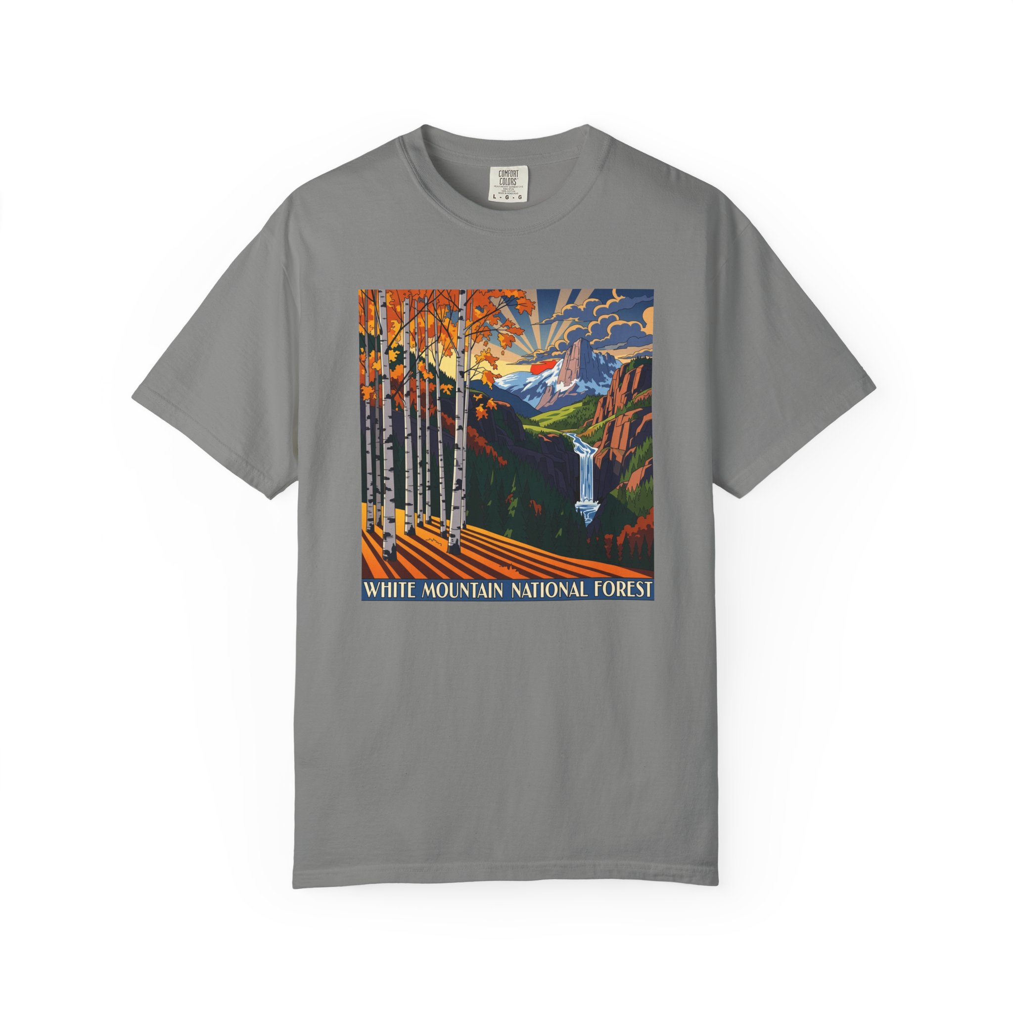 White Mountain National Forest WPA Style Unisex T-shirt - Image 7