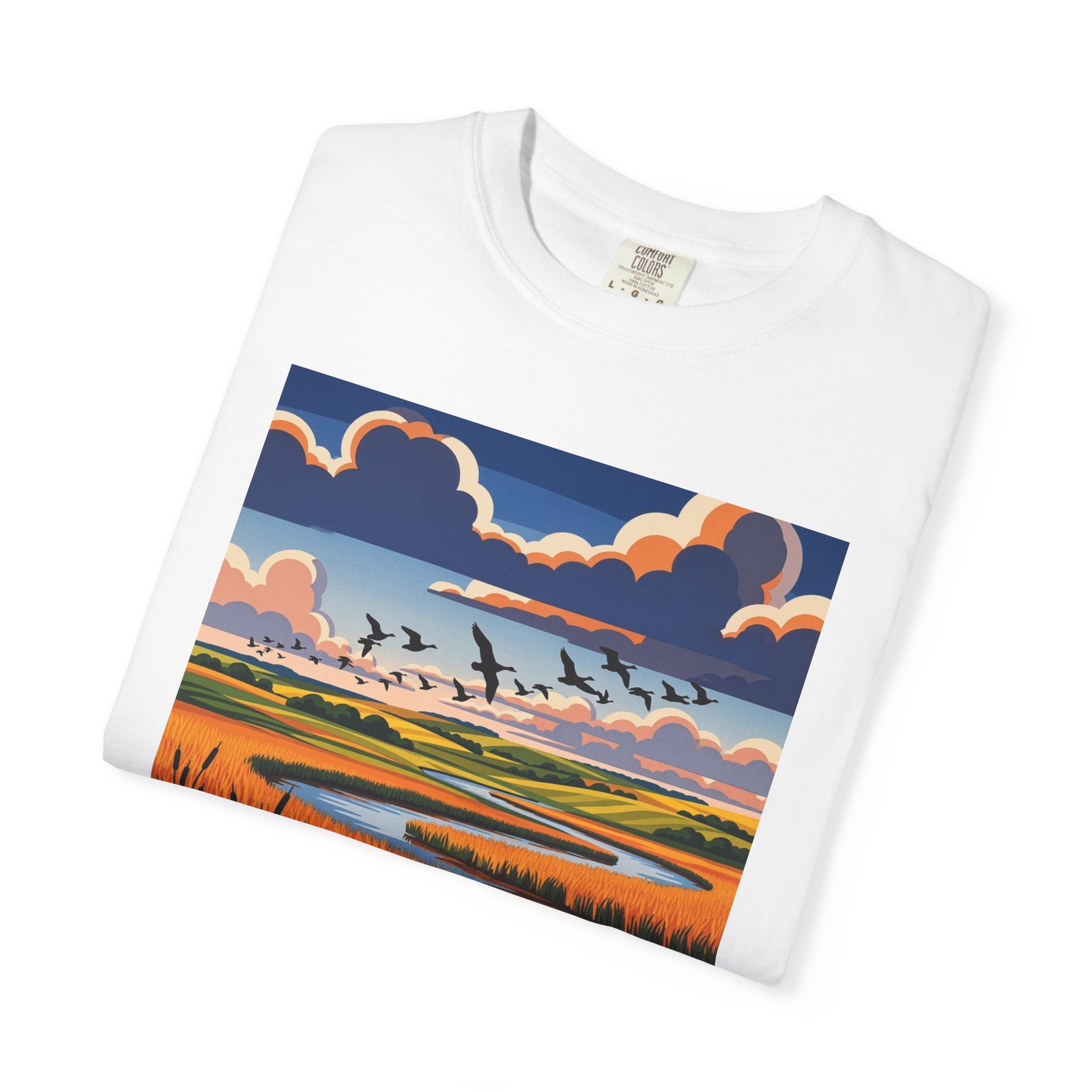 Upper Souris National Wildlife Refuge WPA Style Unisex T-shirt - Image 3