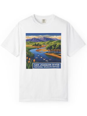 San Joaquin River National Wildlife Refuge WPA Style Unisex T-shirt