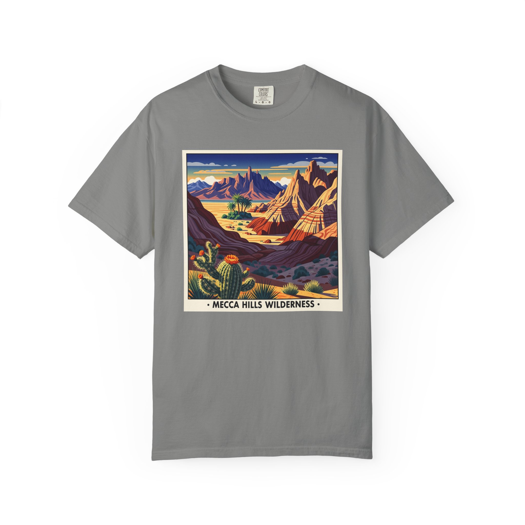 Mecca Hills Wilderness WPA Style Unisex T-shirt - Image 7