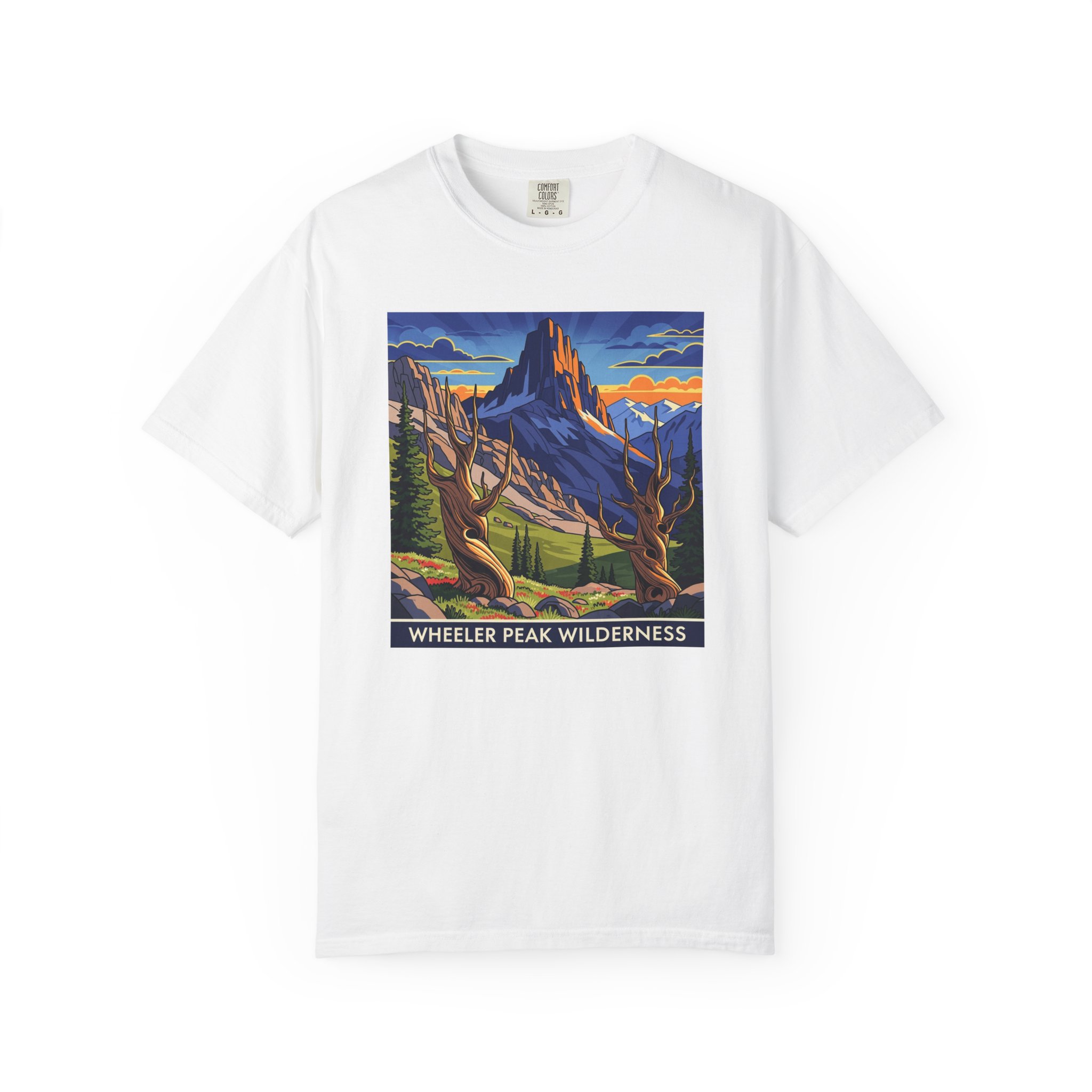 Wheeler Peak Wilderness WPA Style Unisex T-shirt
