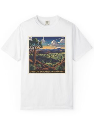 Oregon Badlands Wilderness WPA Style Unisex T-shirt