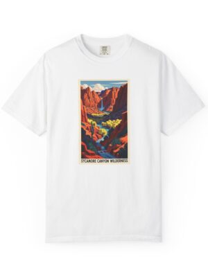 Sycamore Canyon Wilderness WPA Style Unisex T-shirt