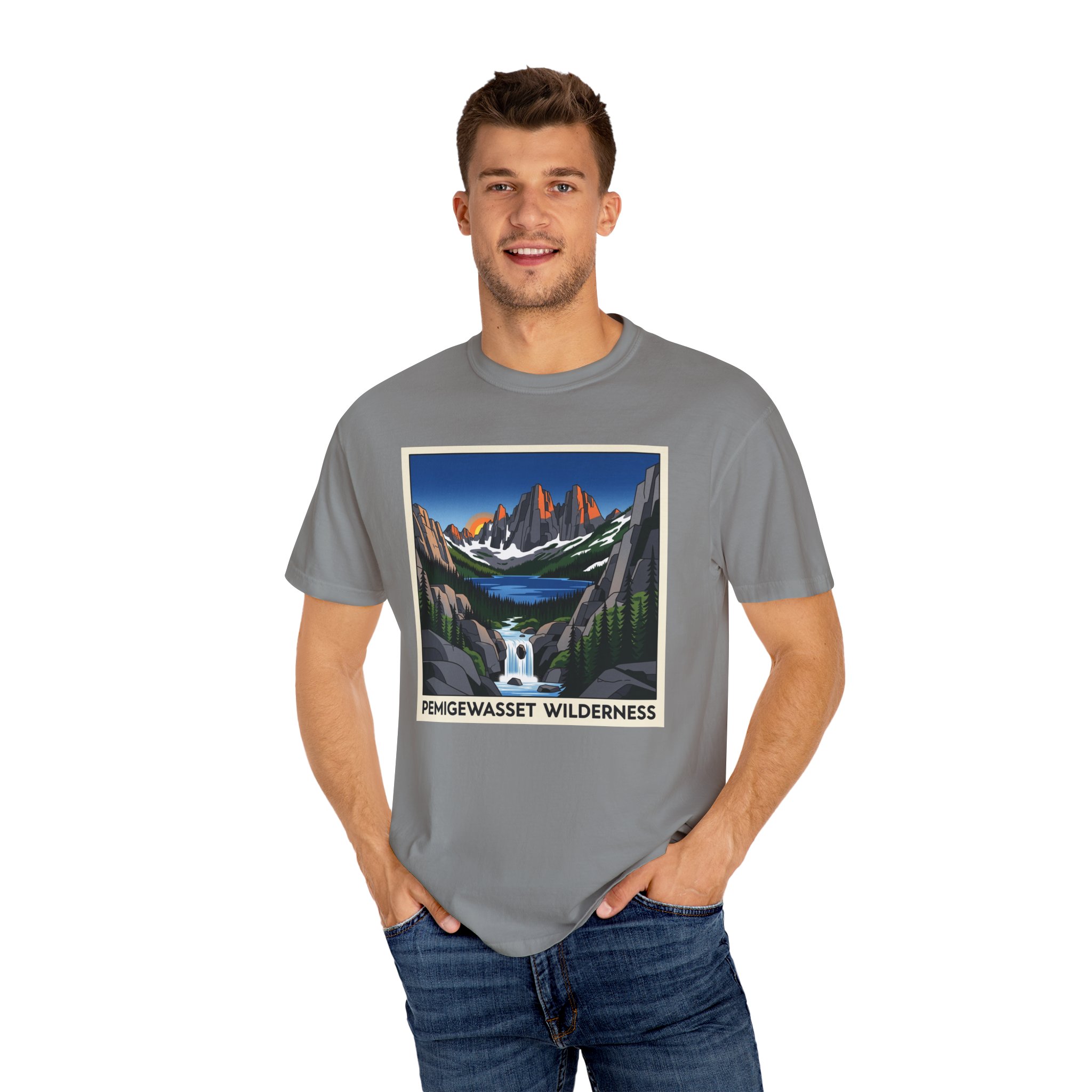 Pemigewasset Wilderness WPA Style Unisex T-shirt - Image 10
