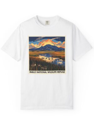 Pablo National Wildlife Refuge WPA Style Unisex T-shirt