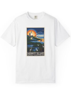 Merritt Island National Wildlife Refuge WPA Style Unisex T-shirt