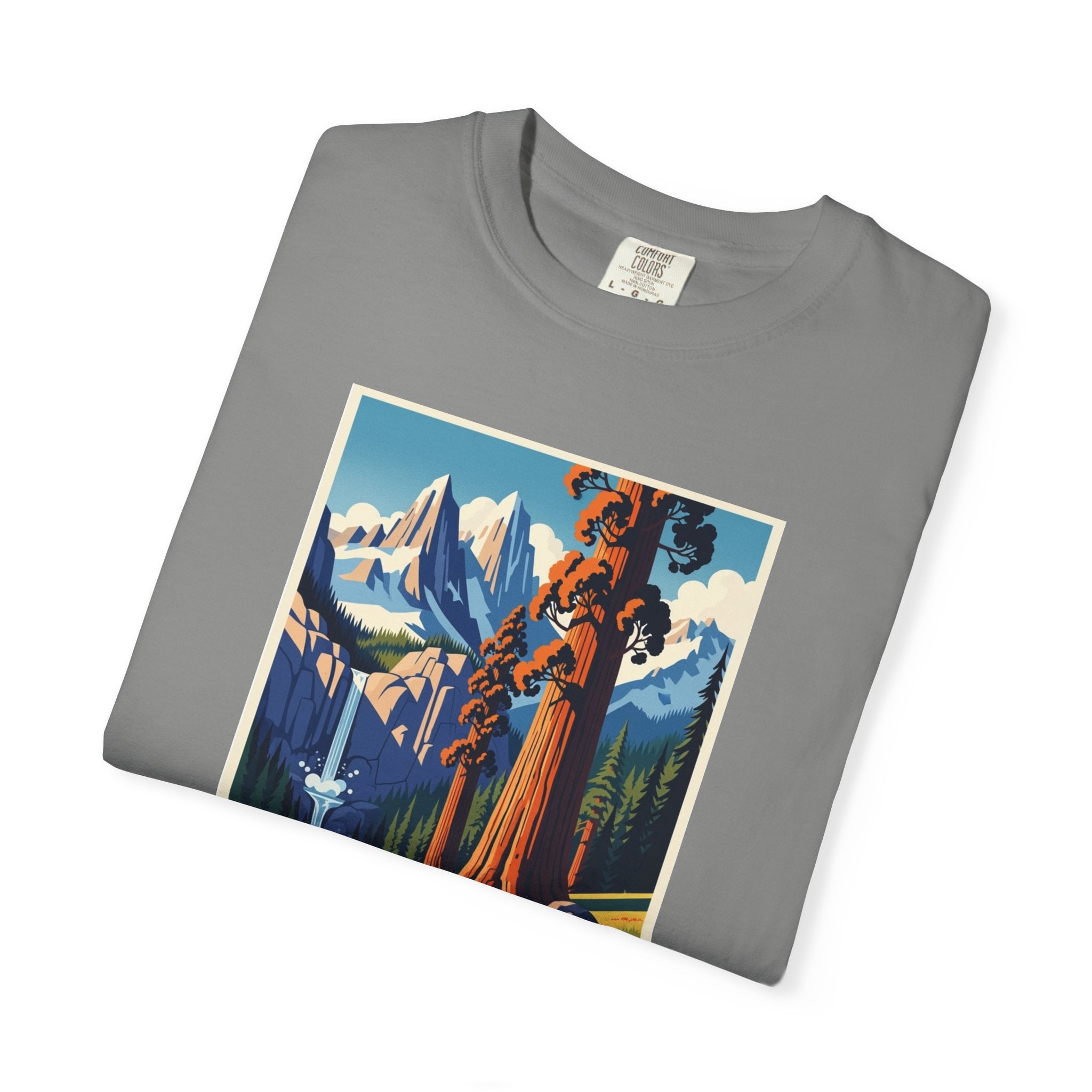 Stanislaus National Forest WPA Style Unisex T-shirt - Image 9