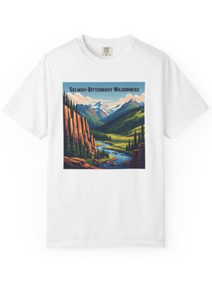Selway–Bitterroot Wilderness WPA Style Unisex T-shirt