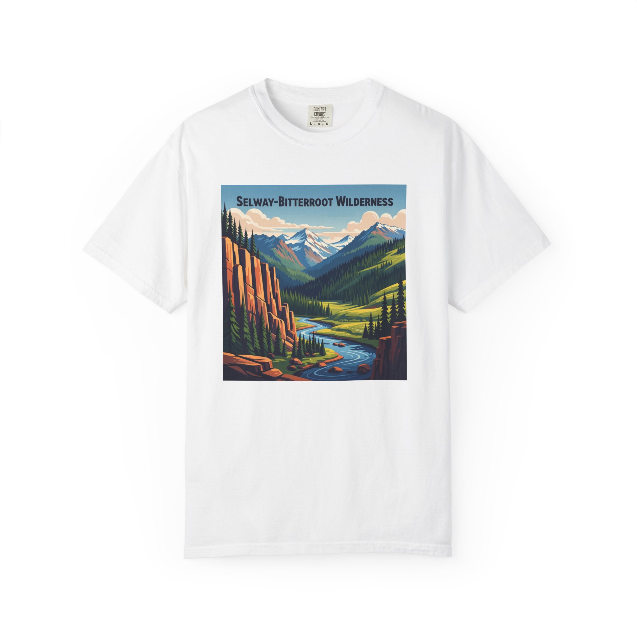 Selway–Bitterroot Wilderness WPA Style Unisex T-shirt