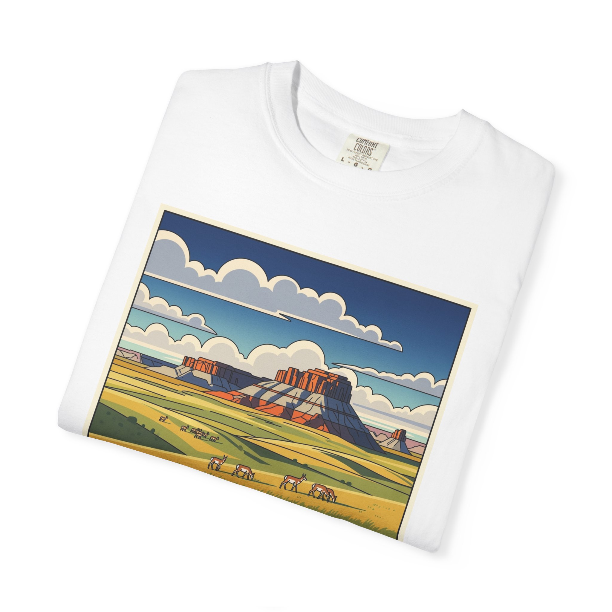 Thunder Basin National Grassland WPA Style Unisex T-shirt - Image 3