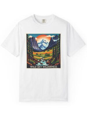 Wild Sky Wilderness WPA Style Unisex T-shirt
