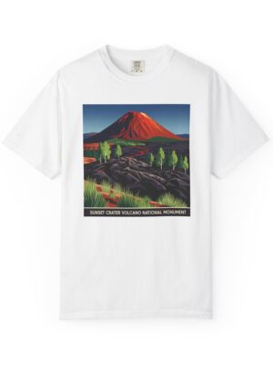 Sunset Crater Volcano National Monument WPA Style Unisex T-shirt