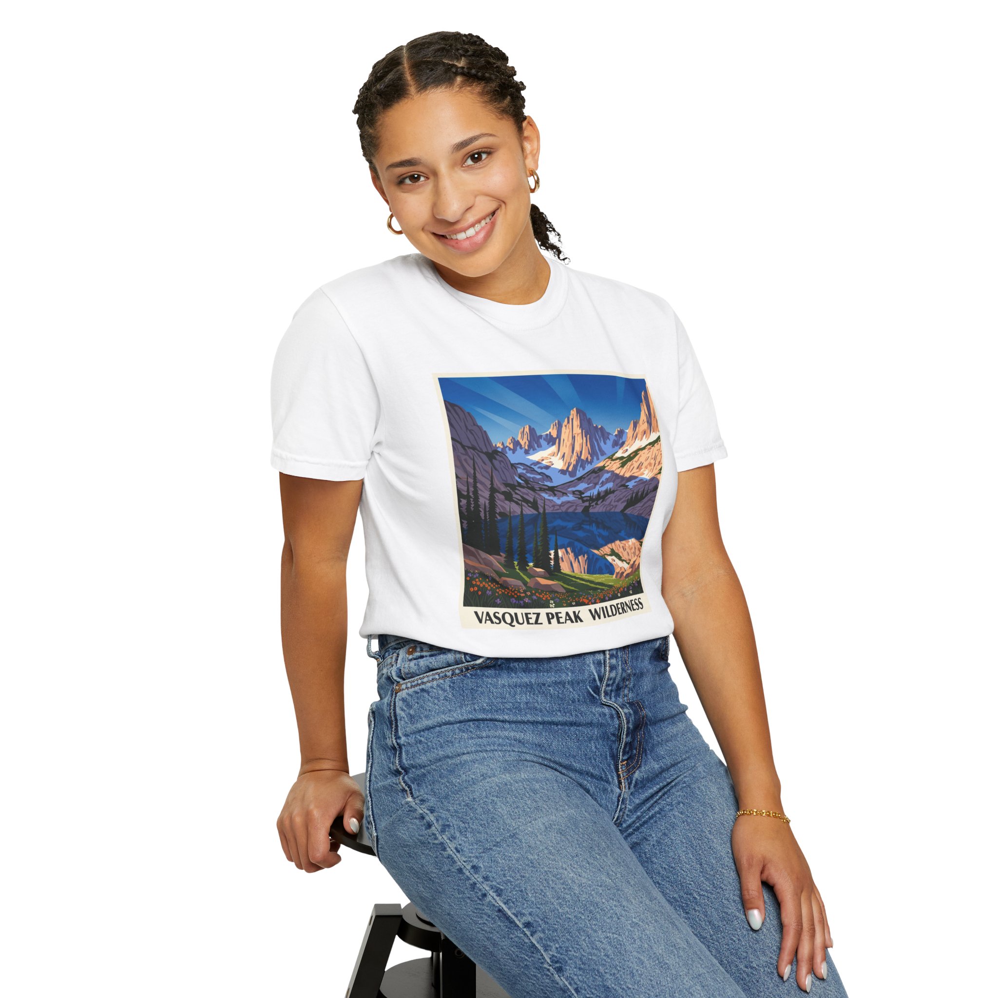 Vasquez Peak Wilderness WPA Style Unisex T-shirt - Image 5