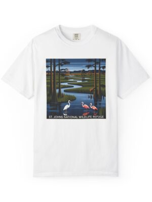 St. Johns National Wildlife Refuge WPA Style Unisex T-shirt