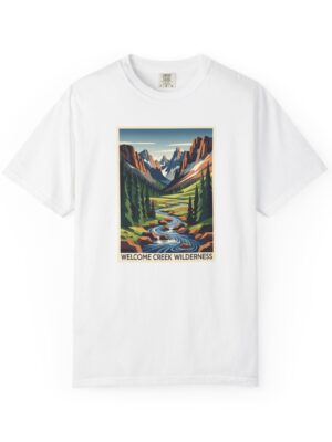 Welcome Creek Wilderness WPA Style Unisex T-shirt