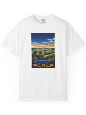 White Horse Hill National Game Preserve WPA Style Unisex T-shirt